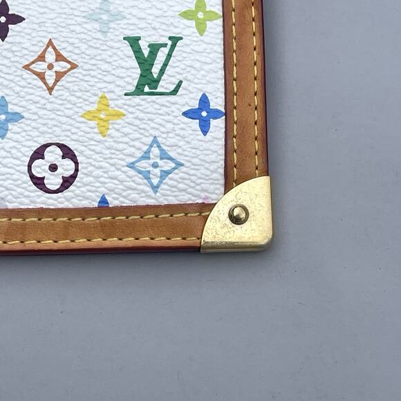 Louis Vuitton White Multicolor Key Cles Takashi Murakami Key Ring - Picture 3 of 13